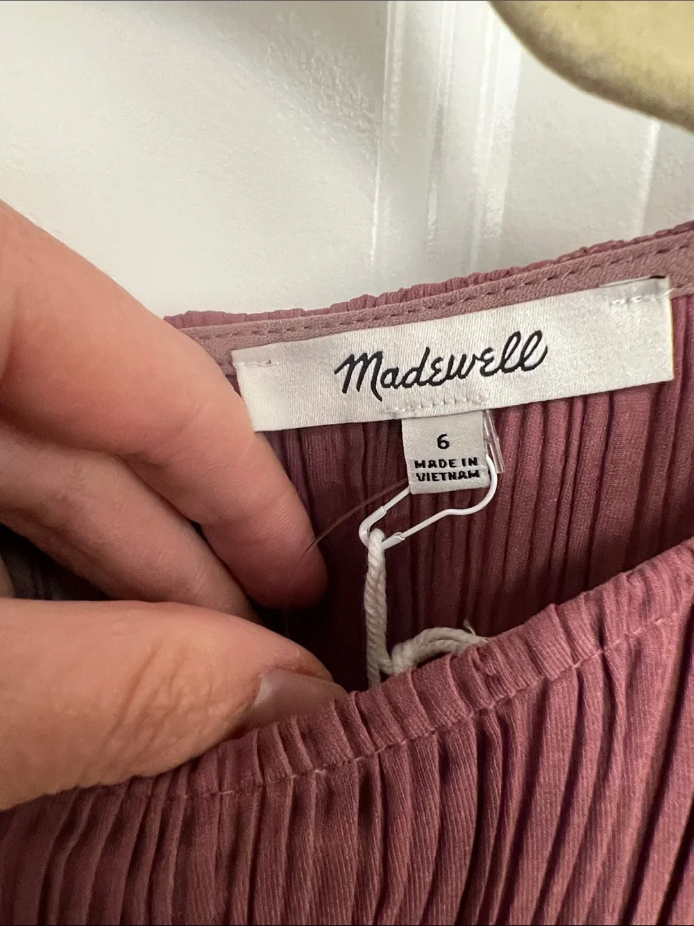 Madewell Plisse Mini Dress